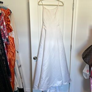 Simple wedding Dress With tale